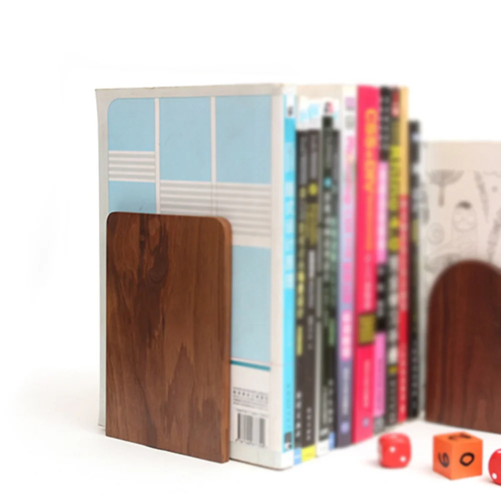 

Office Bookends Table Top Bookshelf for Kids Stoppers Desktop Bamboo Child Shelves