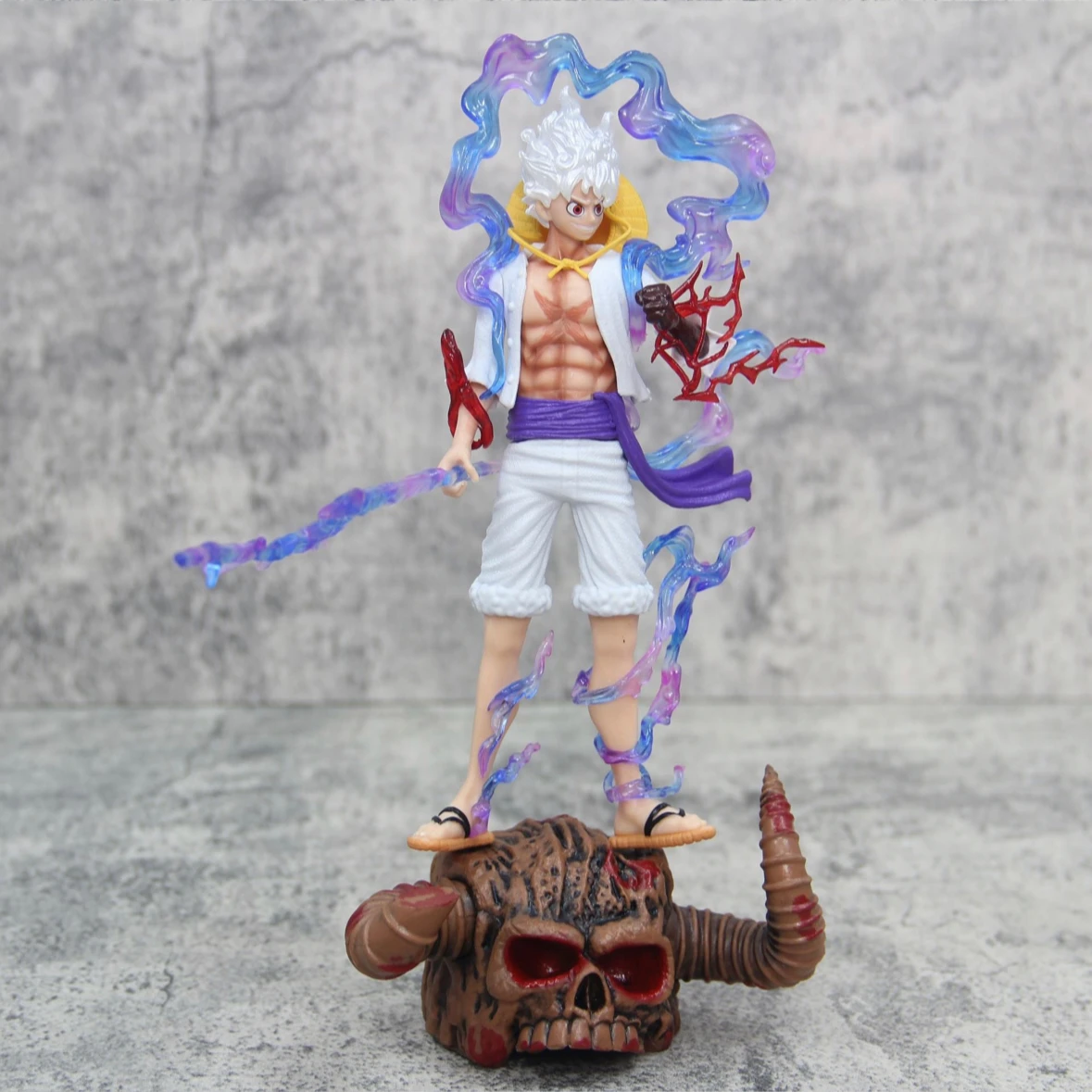 

30cm One Piece Luffy Gear 5 Anime Figure Sun God Nika PVC Action Figurine Statue Collectible Model Doll Decoration Toy Kids Gift