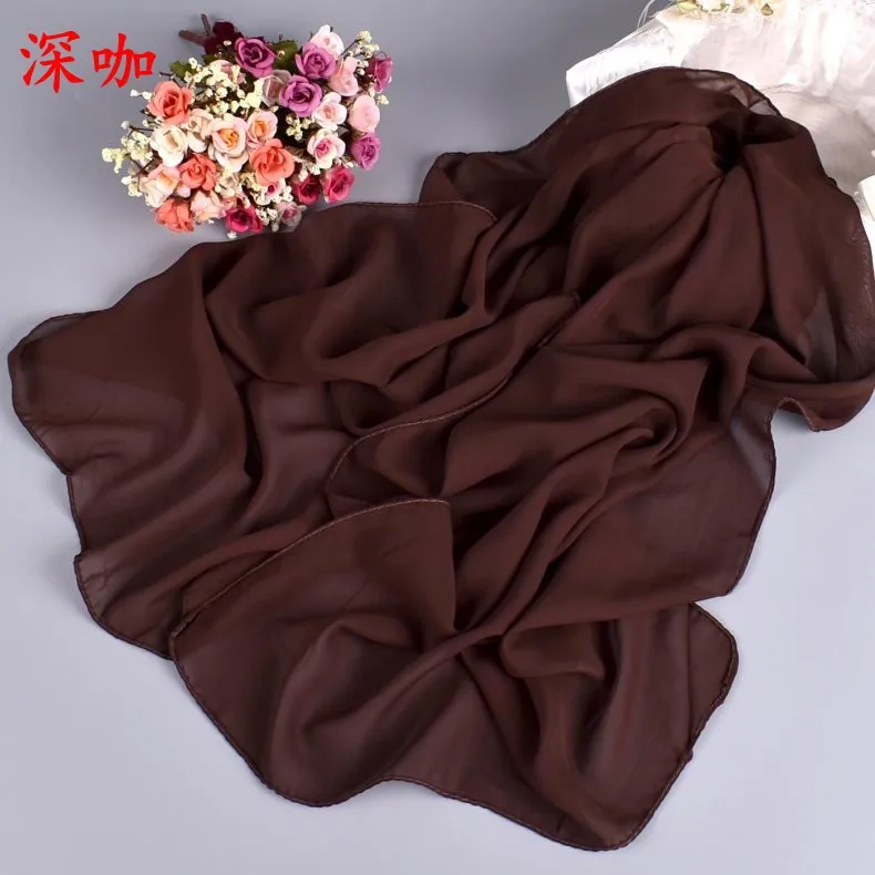 women's long chiffon scarf