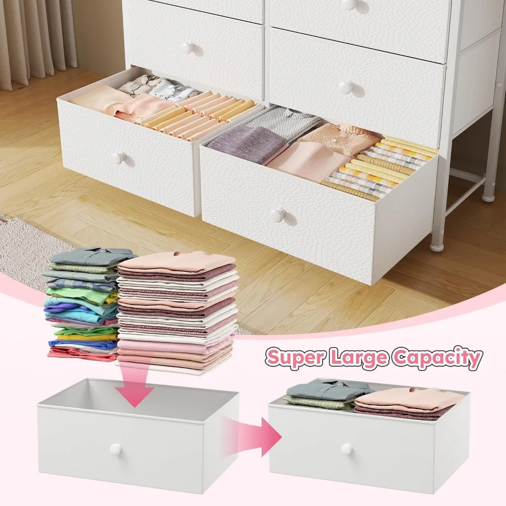 12-Drawer Fabric Dresser 5