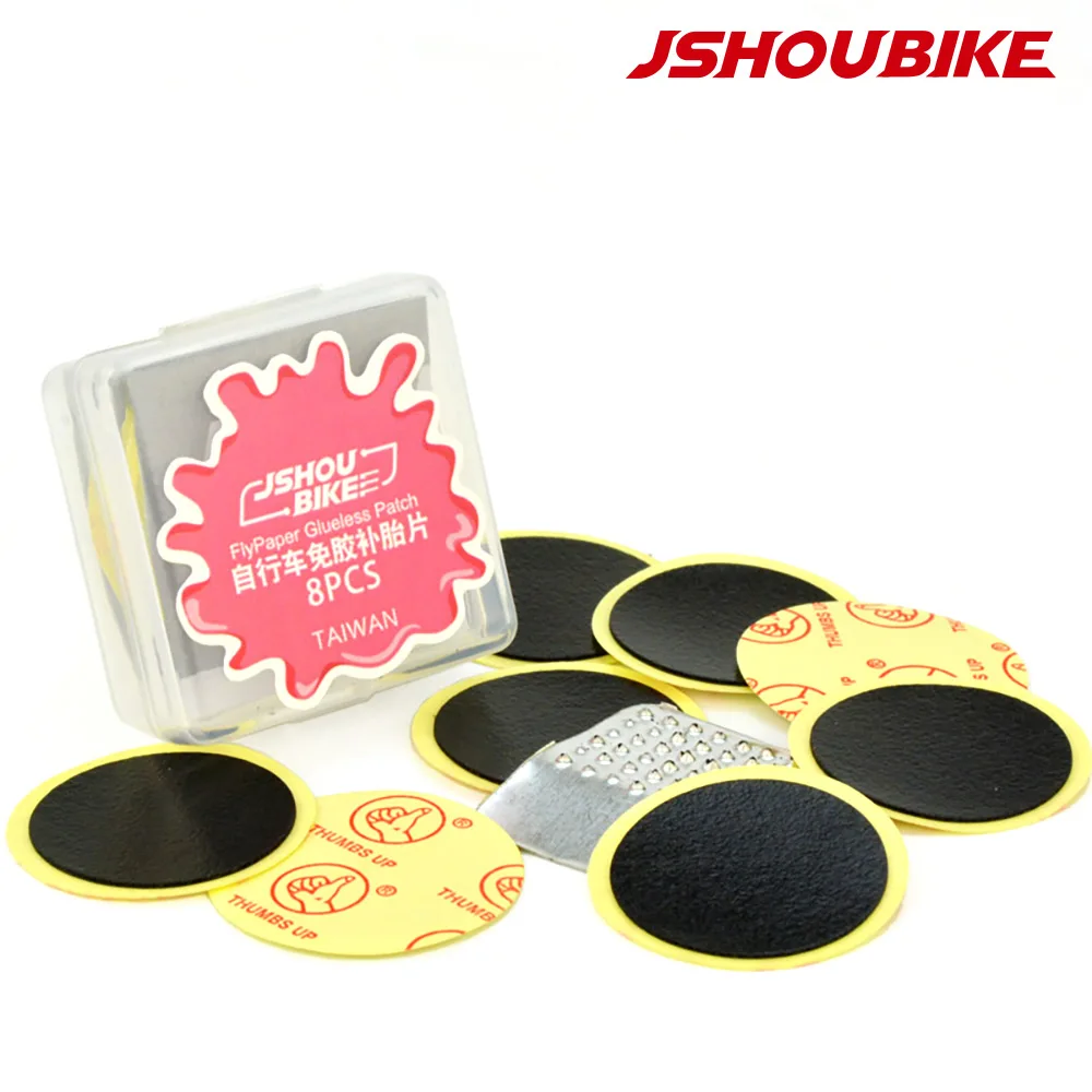 Jshoubike Bicicletta Bicicletta Non C' È Bisogno Di Colla Kit Di Riparazione Pneumatici Set Di Strumenti Bici Camera D'Aria Patch Patch Pneumatico Por