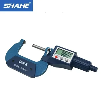 SHAHE 0-25/25-50/50-75/75-100mm Digital Outside Micrometer 1