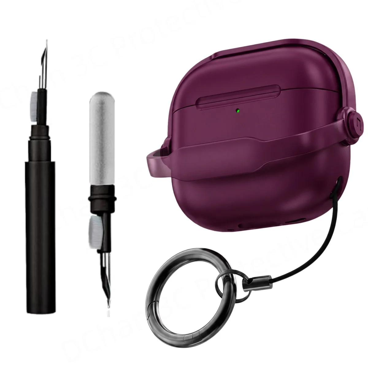 Music Boy Protective Headphone Case with Phone Stand & Cleaning Kit