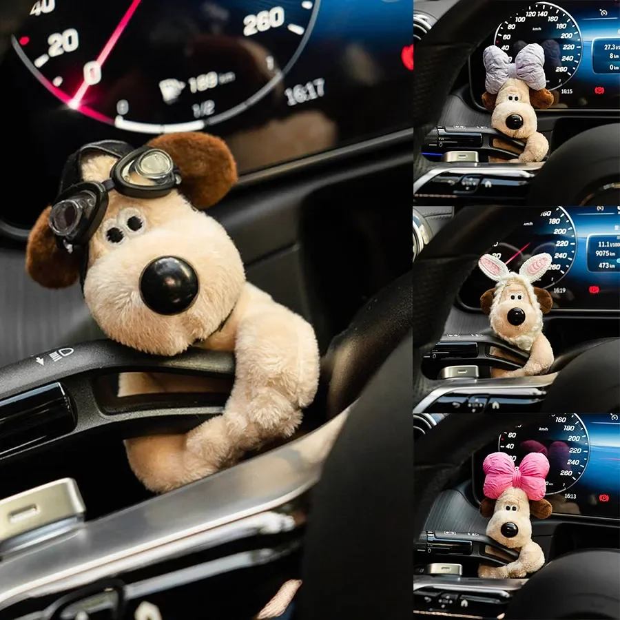 Car Decoration Dolls Pilot Pawdog Steering Lights Wiper Wye Shield