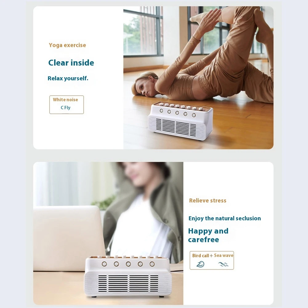 Nature Sounds Mixer Speaker Craeative Music Box Rechargeable Bluetooth Speaker Timer White Noise Sleep Machines Desktop Speaker