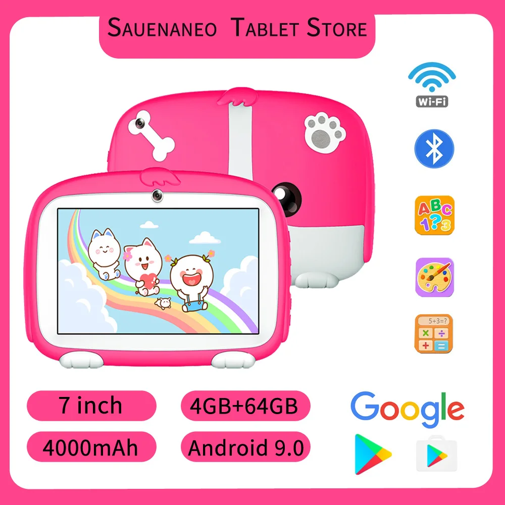 new-sauenaneo-7-inch-mini-tablet-android-9-4gb-ram-64gb-rom-children's-gift-dual-camera-4000mah