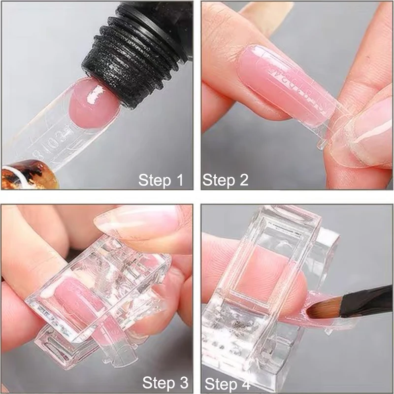Transparent Acrylic Nail Clip 5/10PCS Building Tips Clips Finger Nail 5 S0c23a713fae84029b627157e102b959fQ