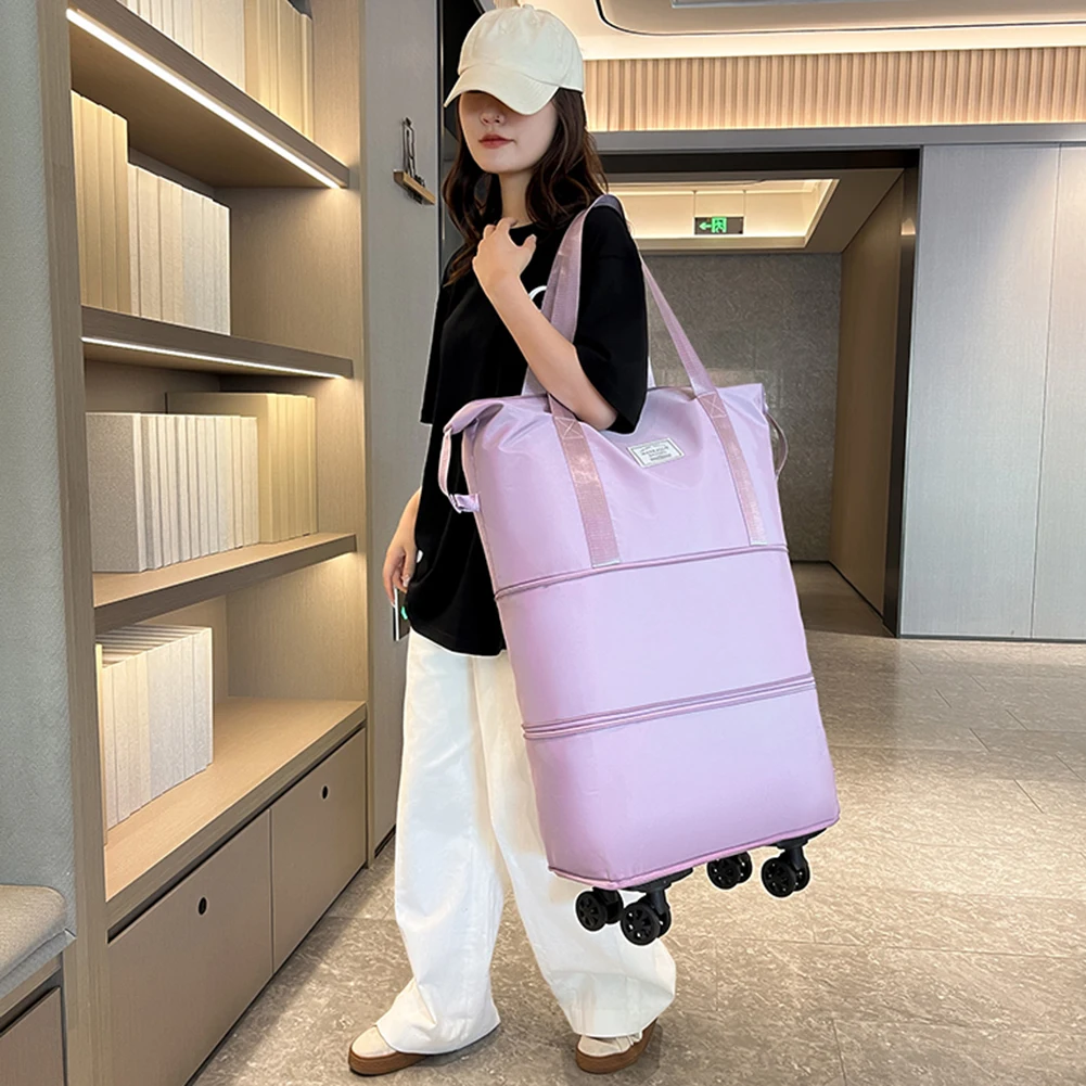 Rolling Expandable Luggage Bag - Travel Bag Lightweight Suitcase for Men and Women