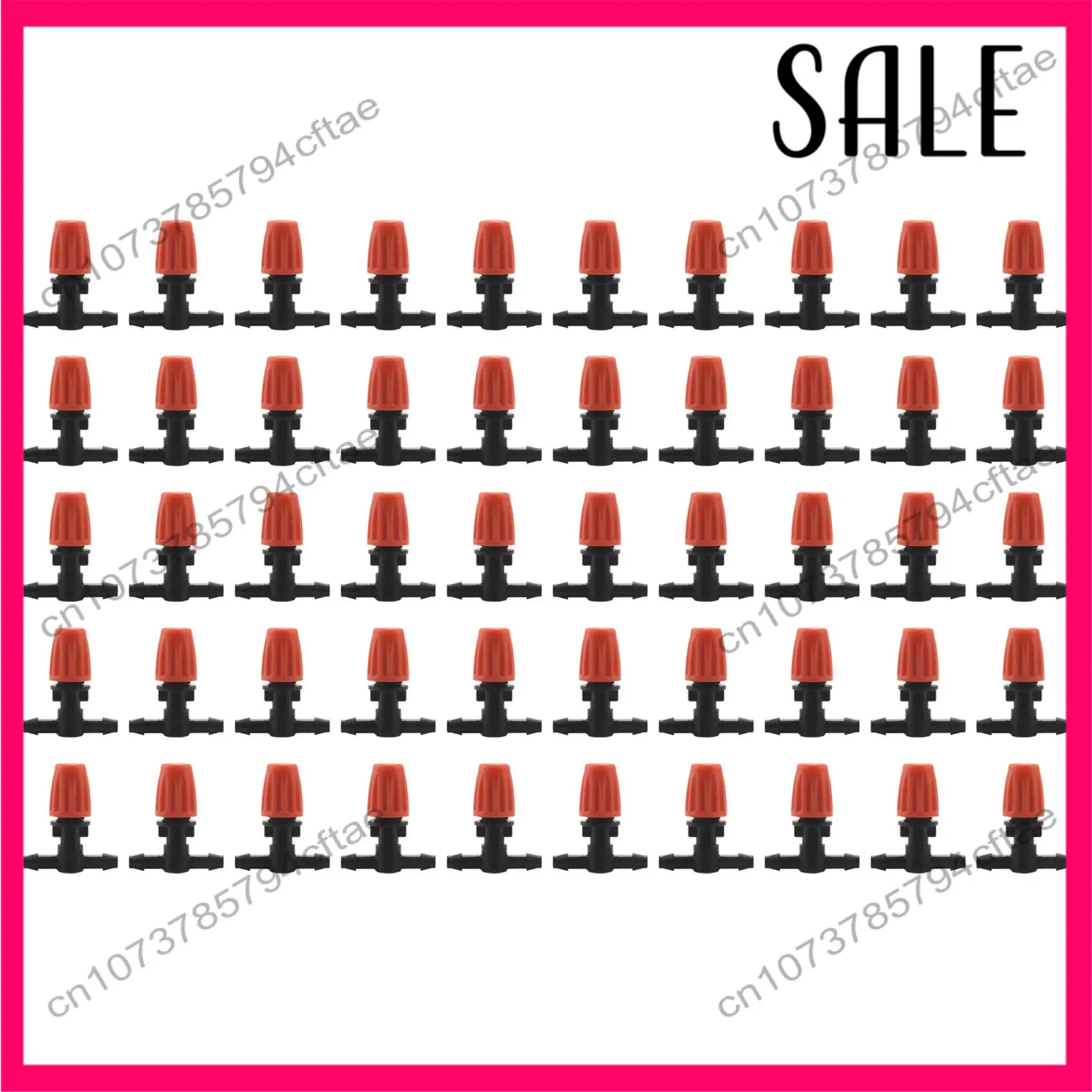 -A12R 50개 3방향 분무 노즐, 조정 가능한 미스트 노즐, 점적 관개 이미터, 온실 급수 시스템