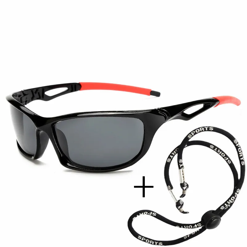 Polarized Sunglasses Men Brand Designer Square Sports Sun Glasses for Men Driving Fishing Black Frame Goggle UV400 polarized sunglasses