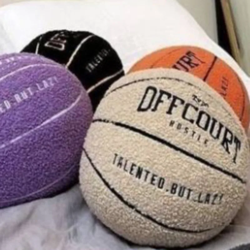 Almohada De Baloncesto Fuera De La Cancha – Peluche De 25 Cm Con Forma De Balón | Suave, Esponjoso Y Decorativo | Ideal Para Regalar A Niños Y Deportistas