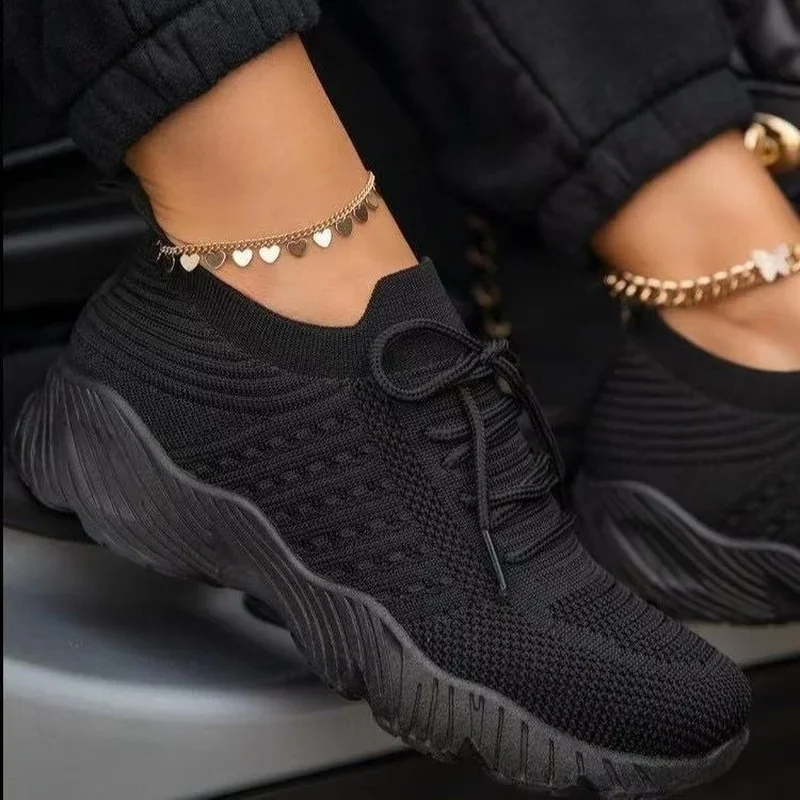 Red Casual Sports Shoes for Women Comfort Mesh Tennis Shoes Light Sneakers Women 2025 New Plus Size 43 Student Vulcanized Shoe 3