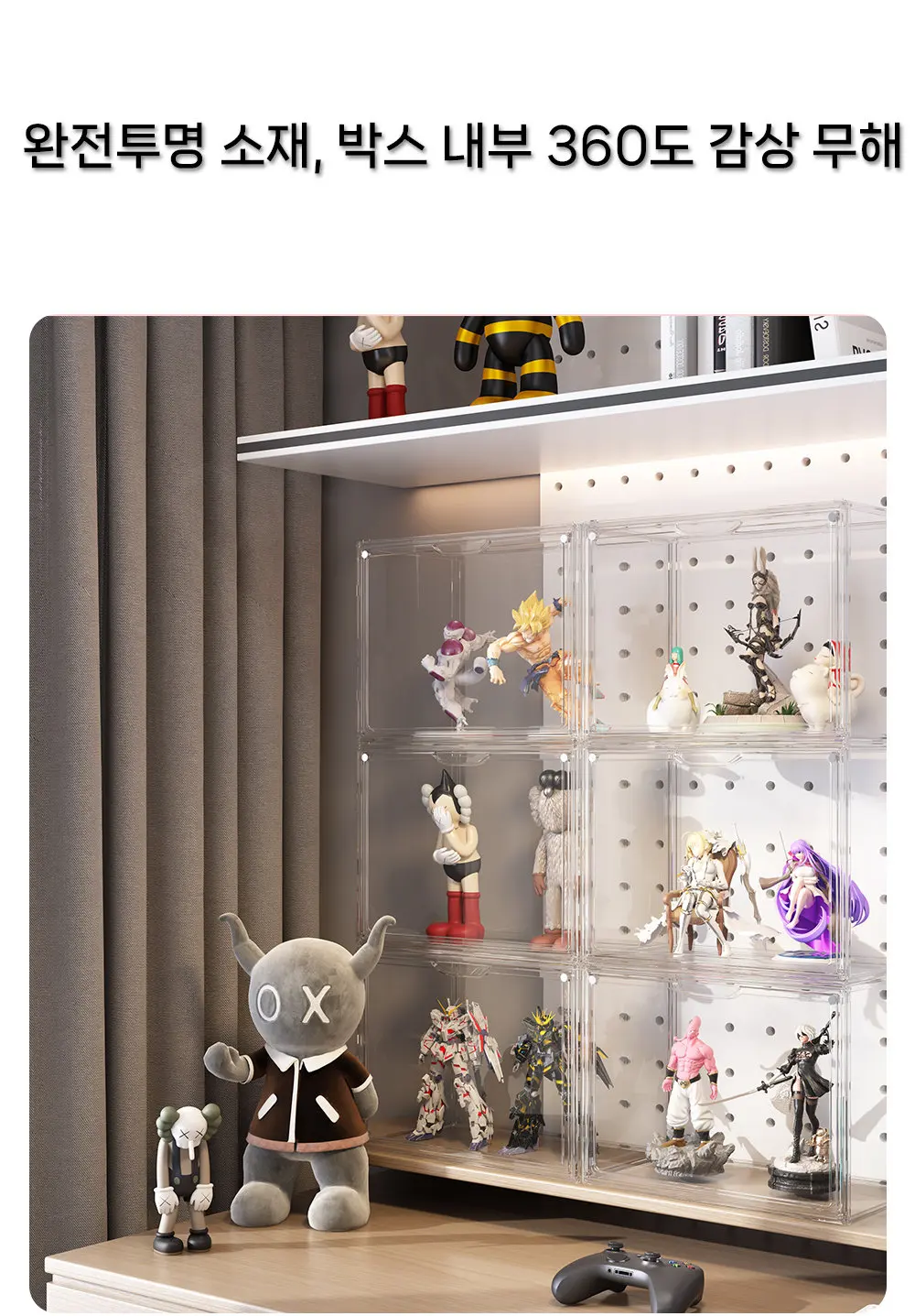 1/3PCS Handmade Blind Box Storage Display Rack Cartoon Animal Ornaments Transparent Display Box Bubble Transparent Box