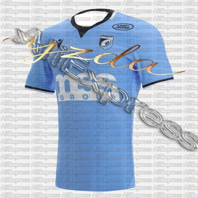 Cardiff Blues ラグビーウェア Mサイズ Cardiff Blues Rugby Shirt Men's and Women's Outdoor Sports