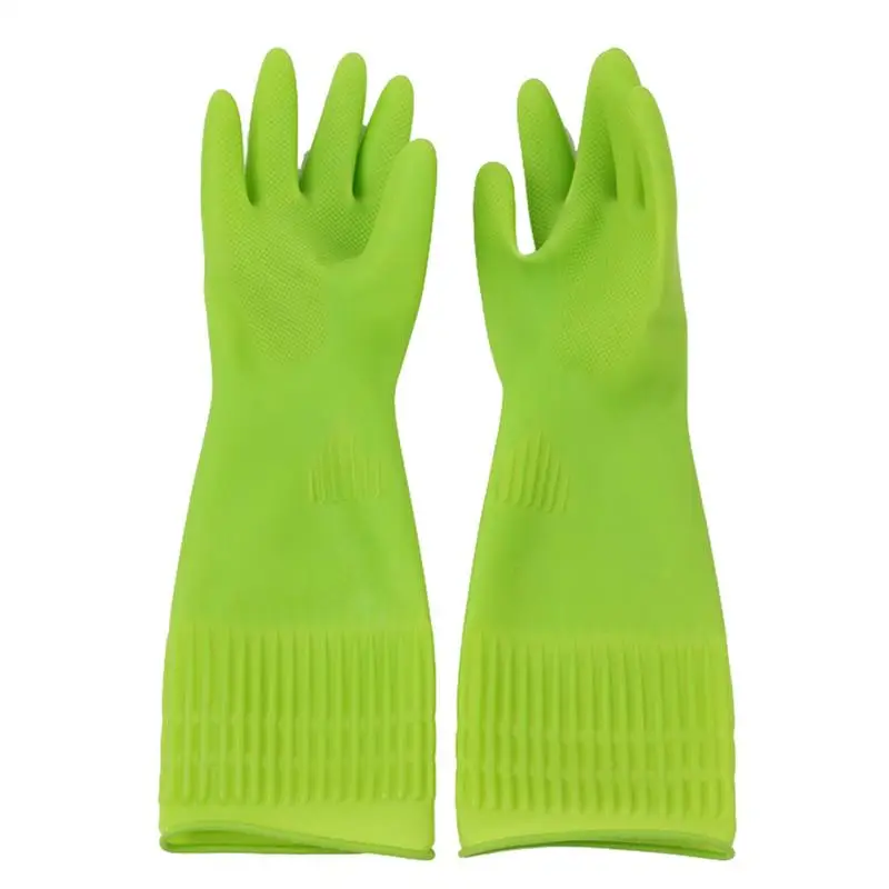 

1 Pair Household Kitchen Washing Latex Gloves Multi-Function Anti-Slip Durable Waterproof Dishwashing Gloves Cleaning Tool