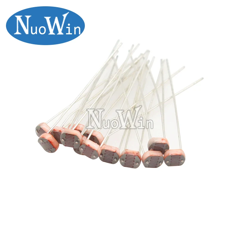 20pcs 5506 5516 5528 5537 5539 5549 Light Dependent Resistor LDR 5MM Photoresistor Photosensitive Photoconductive resistance