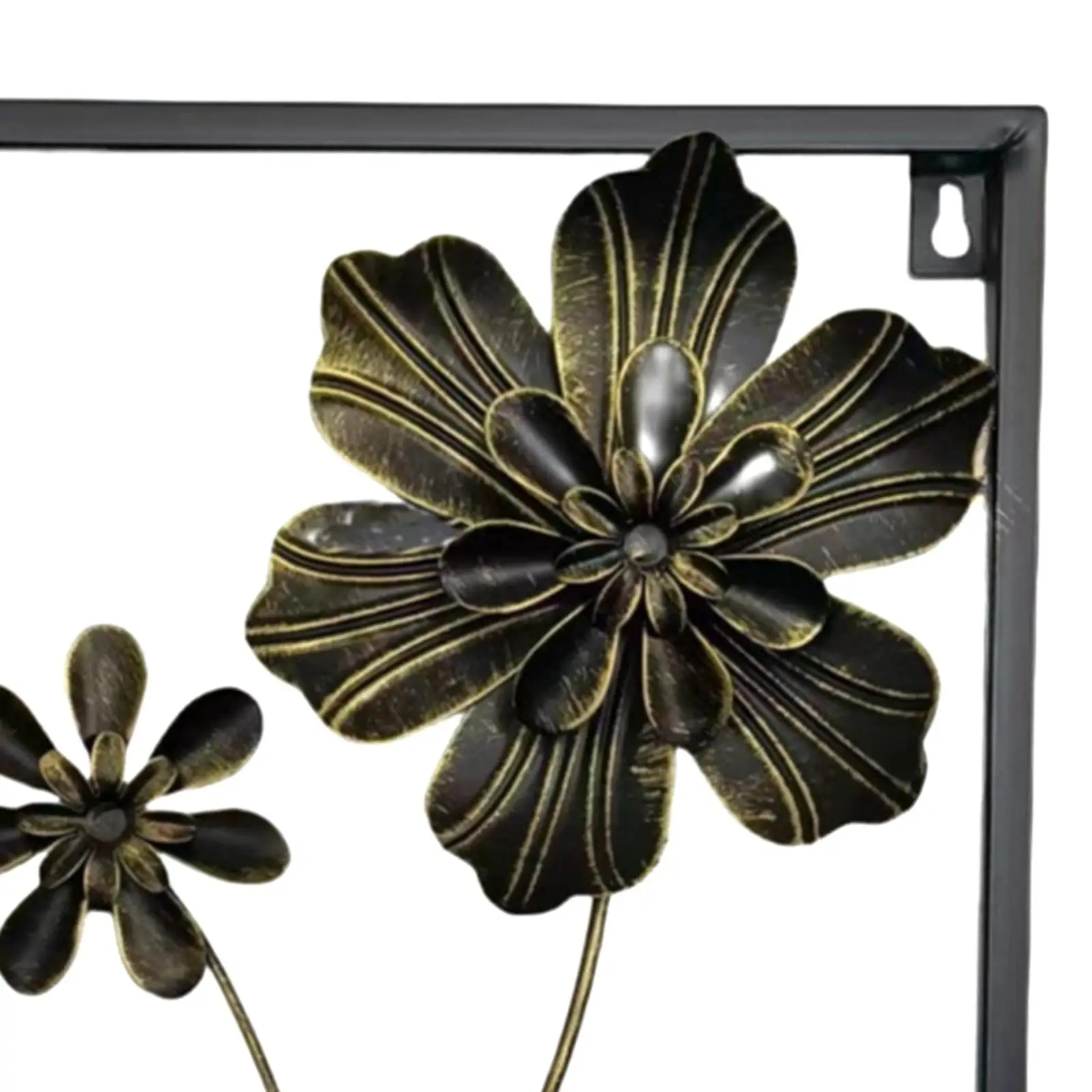 Flower Metal Wall Art Decor Hanging Office Living Room Floral Wall Sculpture