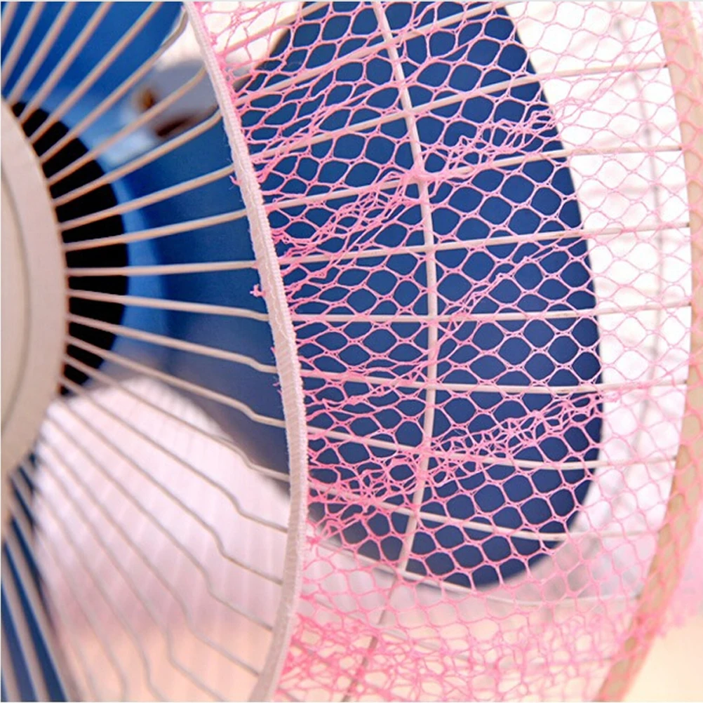 Cute Cartoon Fan Cover All-inclusive Round Electric Fan Protective Cover Household Anti-pollution Anti Pinch Hand Dust