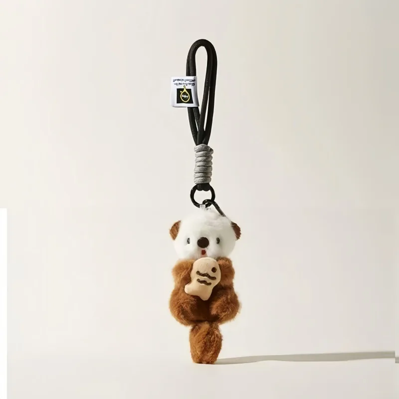 Creative Cute Sea Otter Pendant Plush Toy Fish Cat Doll Packaging Decoration Keychain  Bag  Backpack  Handsome  Pendant