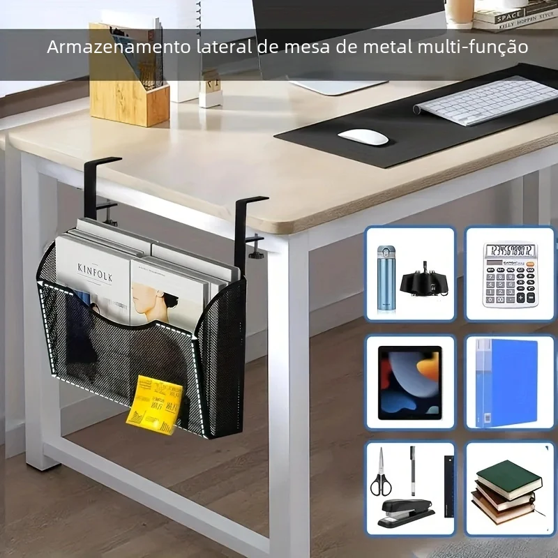 Under Table Storage Rack Cable Management Tray No Drill Desk Wire Organizer Home Office Desk Management Rack Home Organizer cable organizer,desk organizer,storage organizer,bag organizer