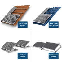 Système solaire hybride domestique 5kw 10kw, 6kw 8kw 20kw 30kw, Kit complet de système d'énergie solaire, batterie de stockage d'énergie solaire, vente en gros 4