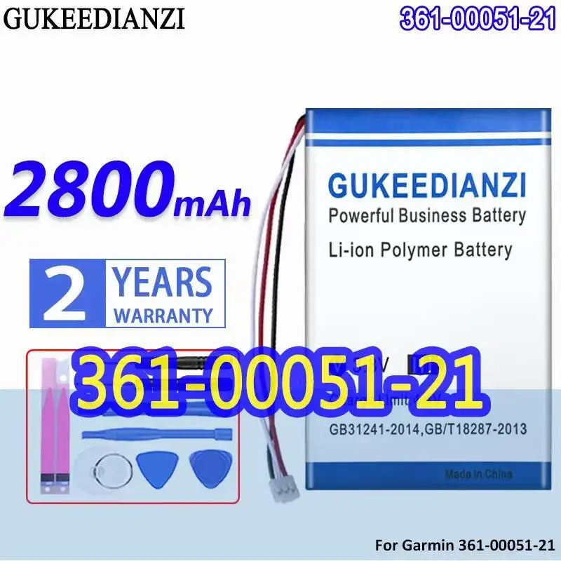 סוללת מכשיר GPS ידידותית לסביבה עבור Garmin 361-00051-21 2800mAh 503759