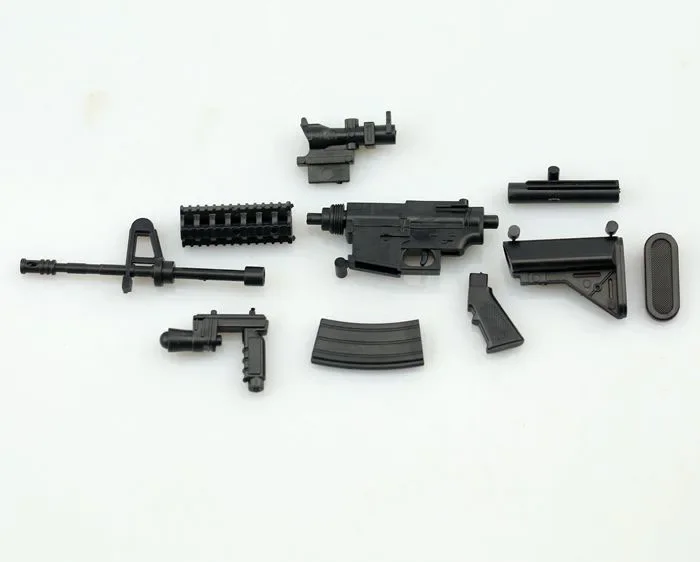 1/6 MK18 Carbine Assault Rifle Gun Plastic Assemble Firearm