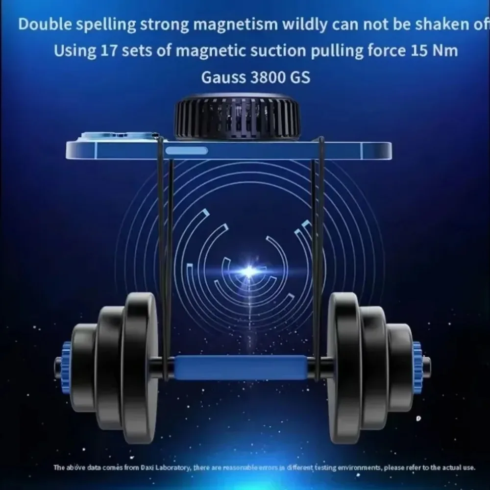 Phone Magnetic Wireless Charger Cooling Fan For Magsafe iPhone 16 15 14 13 12 Pro Max Fast Charging Cellphone Radiator Cooler