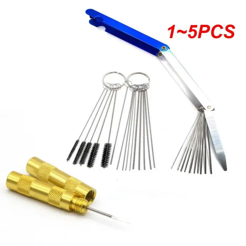 

1~5PCS Airbrush Spray Gun Nozzle Cleaning Repair Tool Kit Scrape Spray Needle & Brush Set For AirBrush Portable Clean Tools