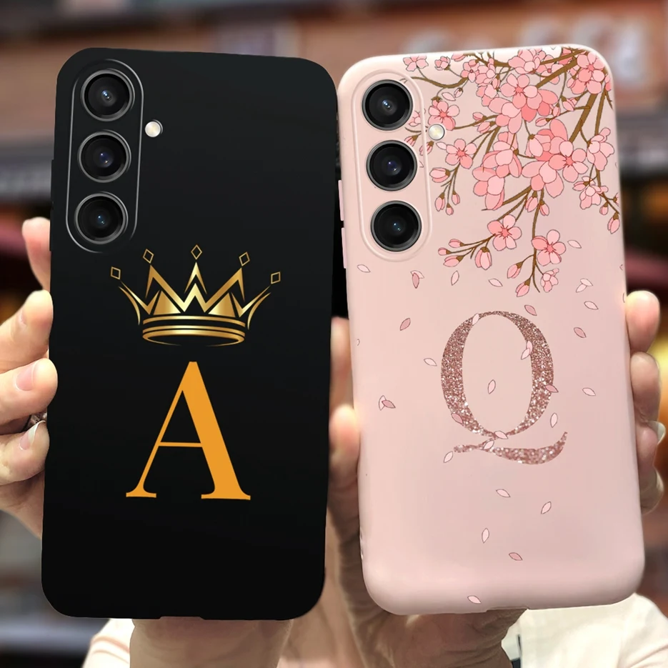Per Samsung Galaxy A25 Custodia Samsung A15 A35 A55 5G Cute Crown Letters Custodia Per Telefono Per Samsung A25 Galaxy A15 A35 Soft Cover Shell