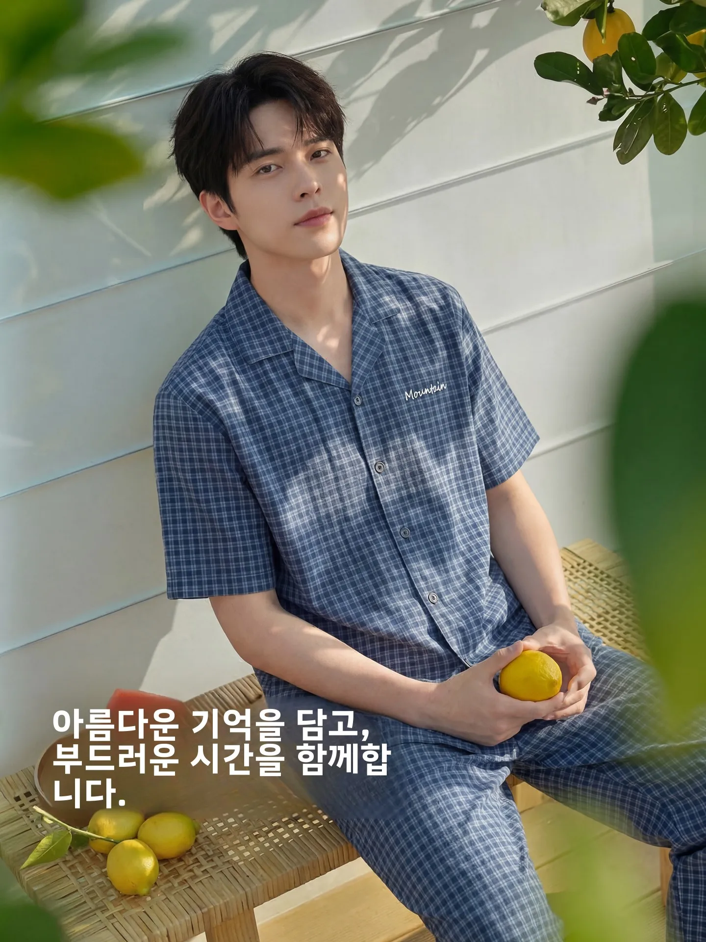 순면 남성 잠옷 반팔 오픈 가디건 세트 캐주얼 루즈 홈웨어 편안한 부드러운 면 봄 여름 홈 슈트