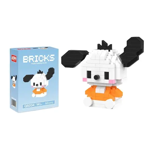 99 style SANRIO Hello Kitty Building Blocks Cartoon Figures Kuromi Bricks My Melody Children's Assembly Toys Cinnamoroll Gift - Image 61
