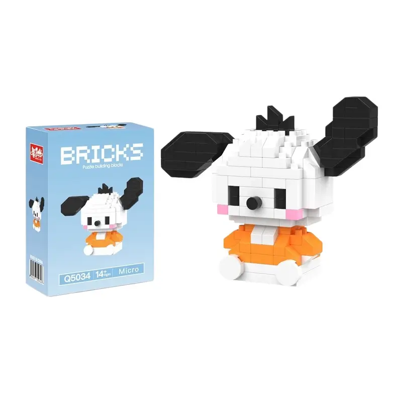 99 style SANRIO Hello Kitty Building Blocks Cartoon Figures Kuromi Bricks My Melody Children's Assembly Toys Cinnamoroll Gift - Image 61