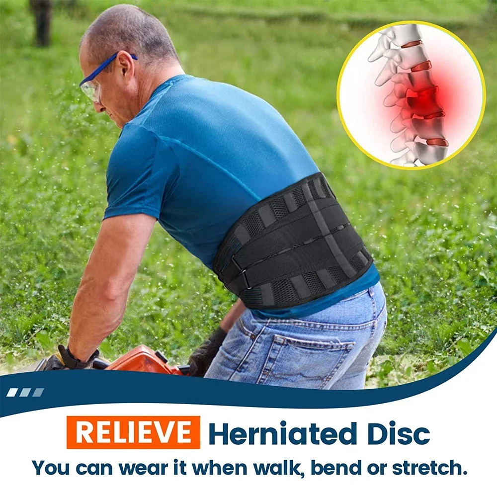 Lower Back Lumbar Breathable Waist Support Belt 5