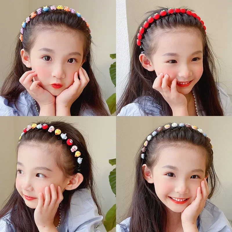 2023 New Girls Cute Cartoon Animals Wave Hairbands Kids Lovely Hair Decorate Headband Hair Hoops Fashion Hair Accessories 3