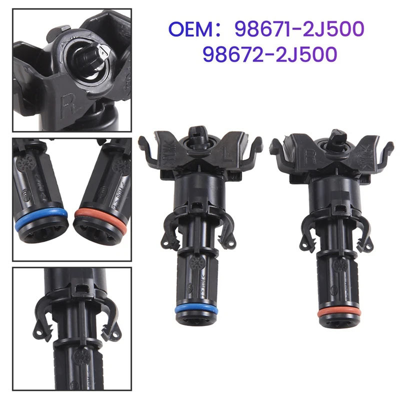 Telescope Untt Assy Headlight Water Spray Nozzle For Kia Mohave Borrego 2016-