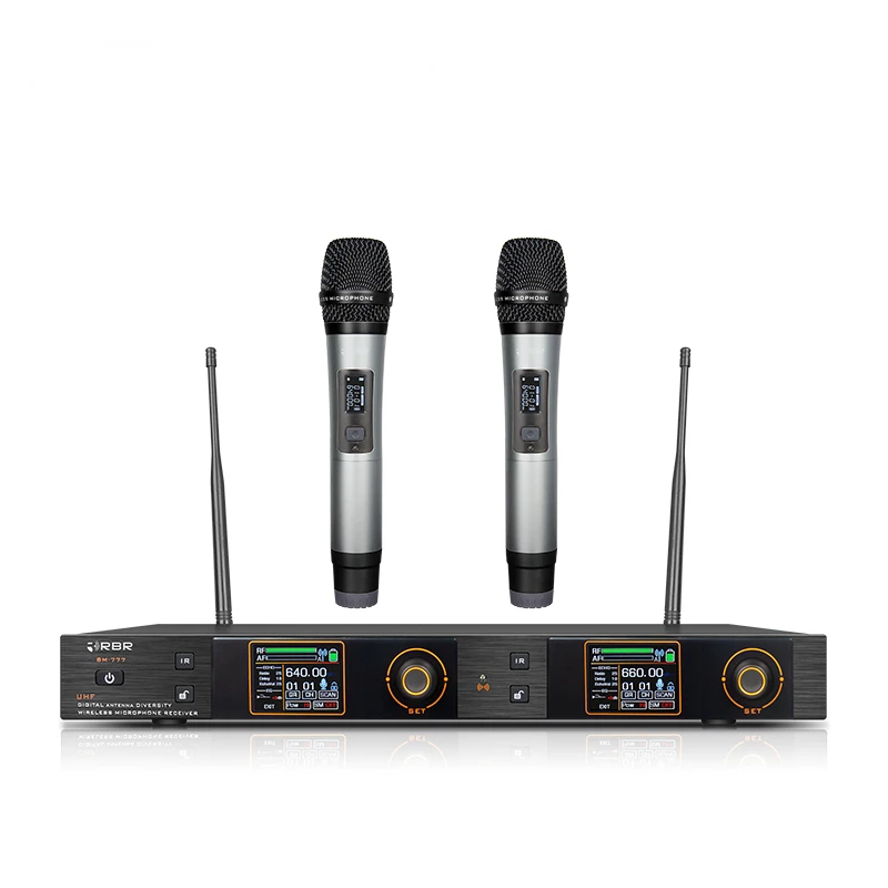 

Guangdong wireless UHF fm microphone stage with echo function
