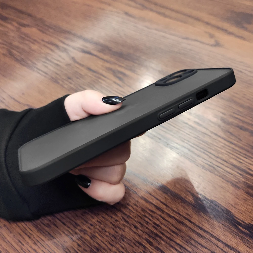 Luksusowe odporne na wstrząsy matowe etui na telefony iPhone - obrazek 3