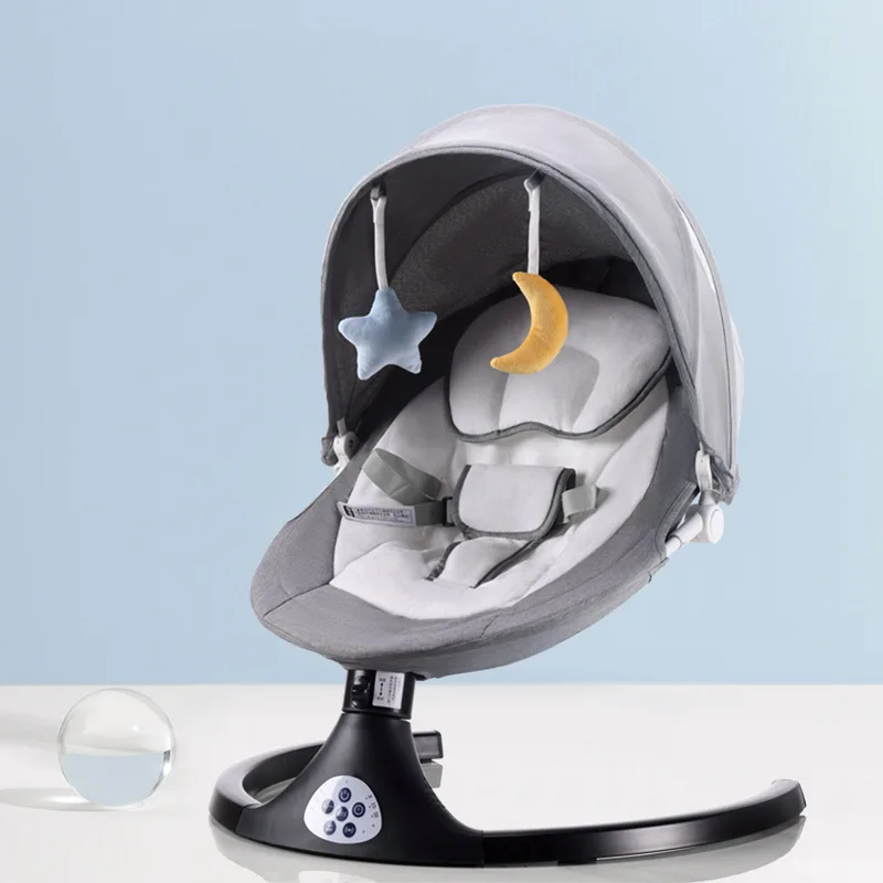 Chaise à bascule pour bébé, à entraînement électrique, multifonctionnelle