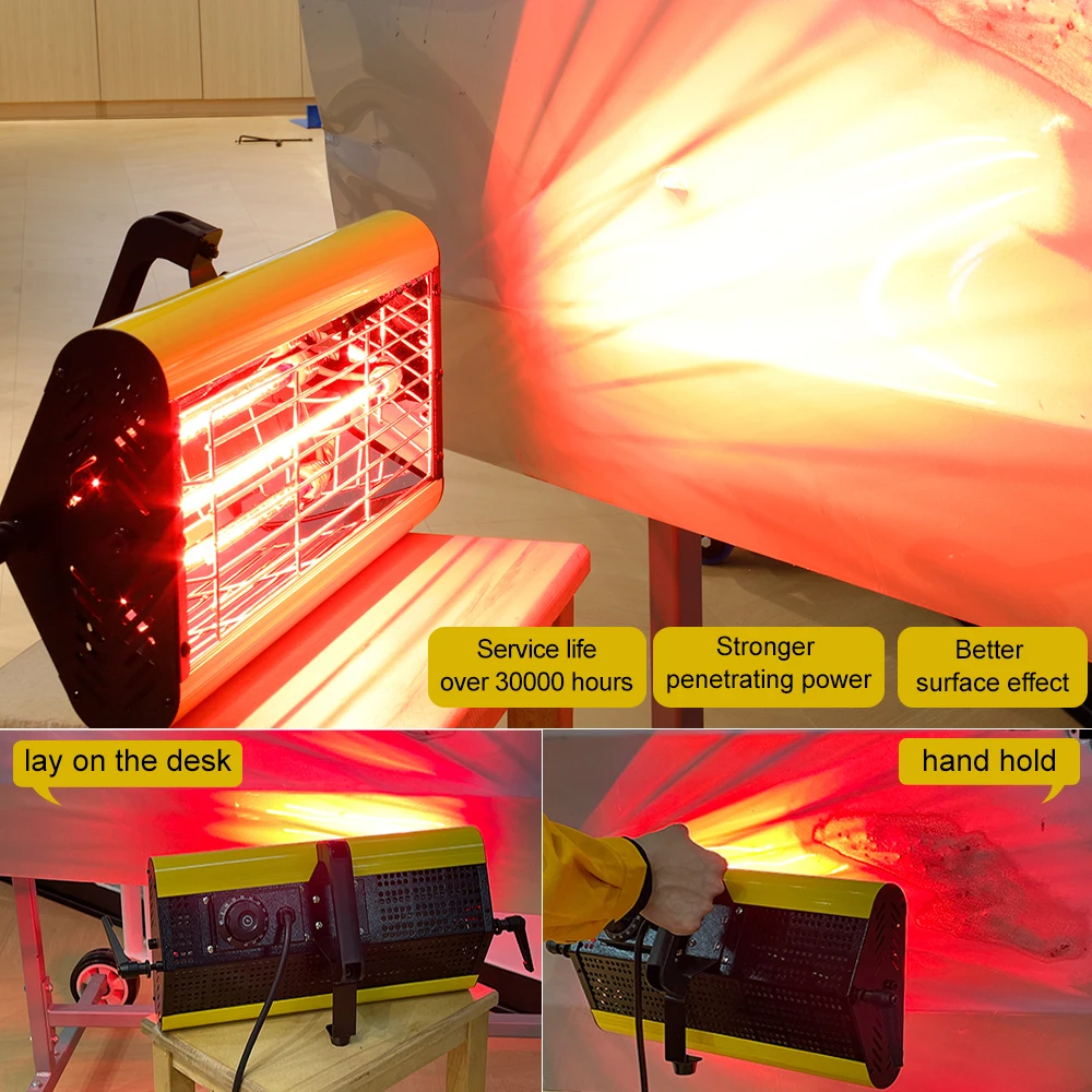 Shortwave Car Paint Drying Lamp Infrared Lamp Baking Curing With Stand