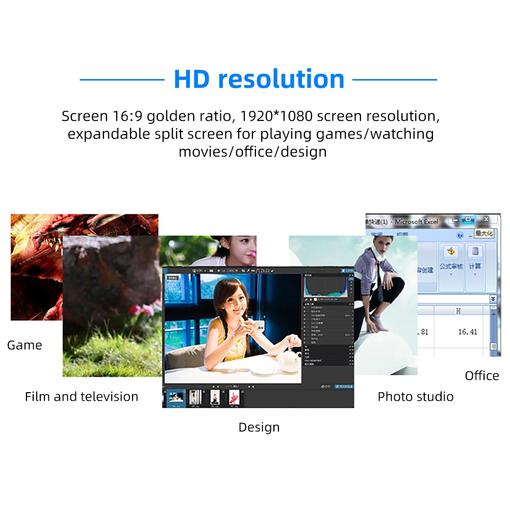 ޴  Ǯ HD 1920x1080 IPS Switch Ŀ , PC PS4 ġ XBOX Ȯ ȭ, DC 12V2A ǥ HDMI VGA, 11.6 ġ