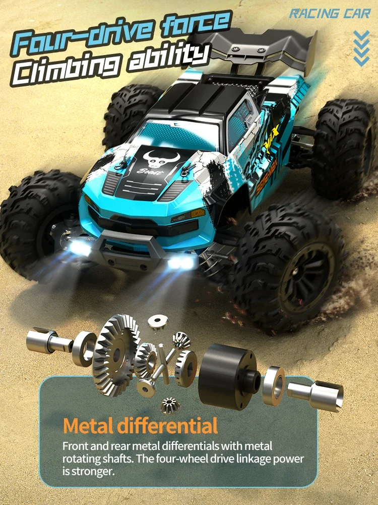 Scy16102pro 1:16 Full-scale Four-wheel Drive High-speed Off-road Pickup Truck Rc Car Remote Control Toy 4