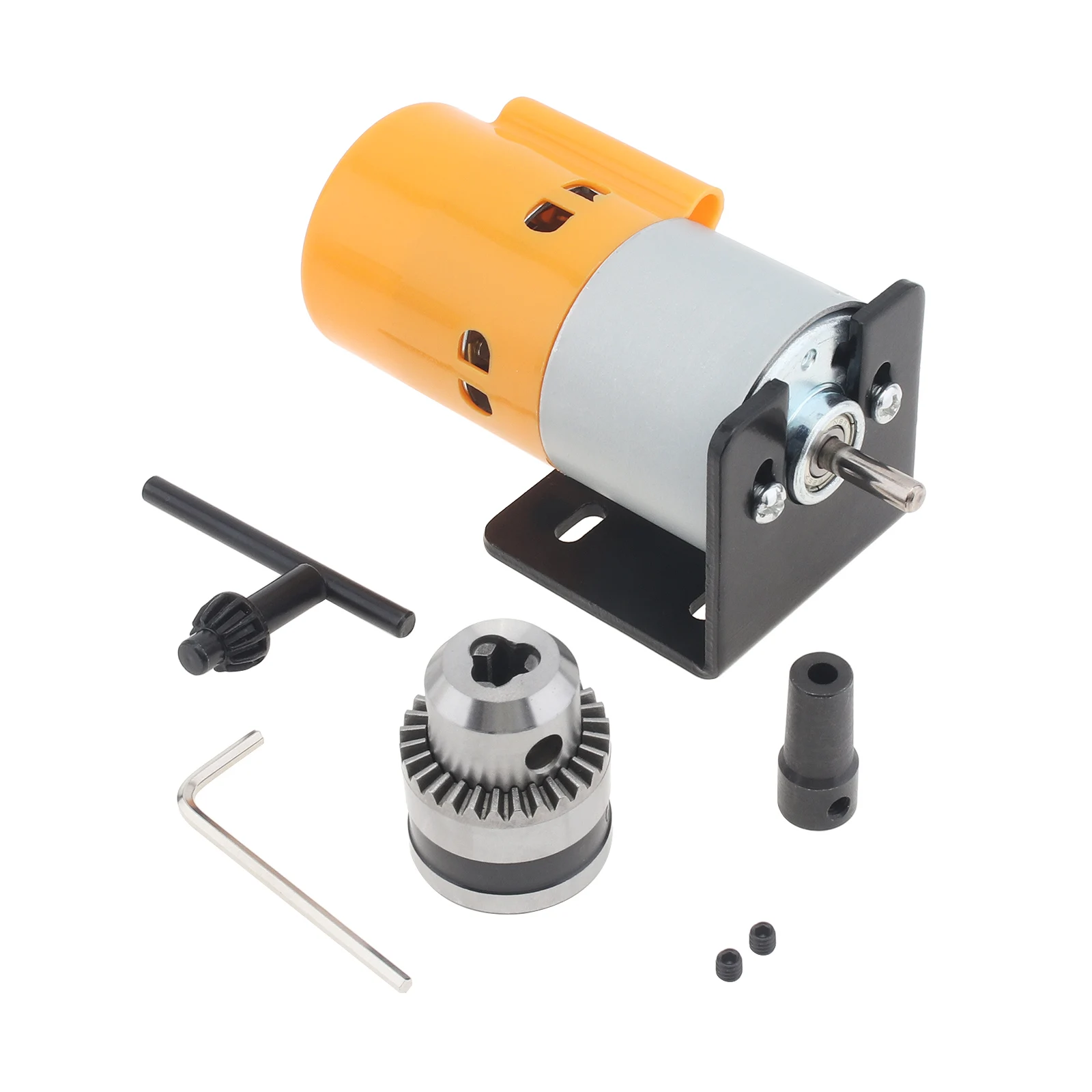 Chuck Table Drill 12V/24V 775 DC Motor DIY Bench Drill for Small Household Tools 0.6-6mm B10 DIY Table Drill tsl rotary table hv 5 3 jaw chuck dividing plate complete set for milling