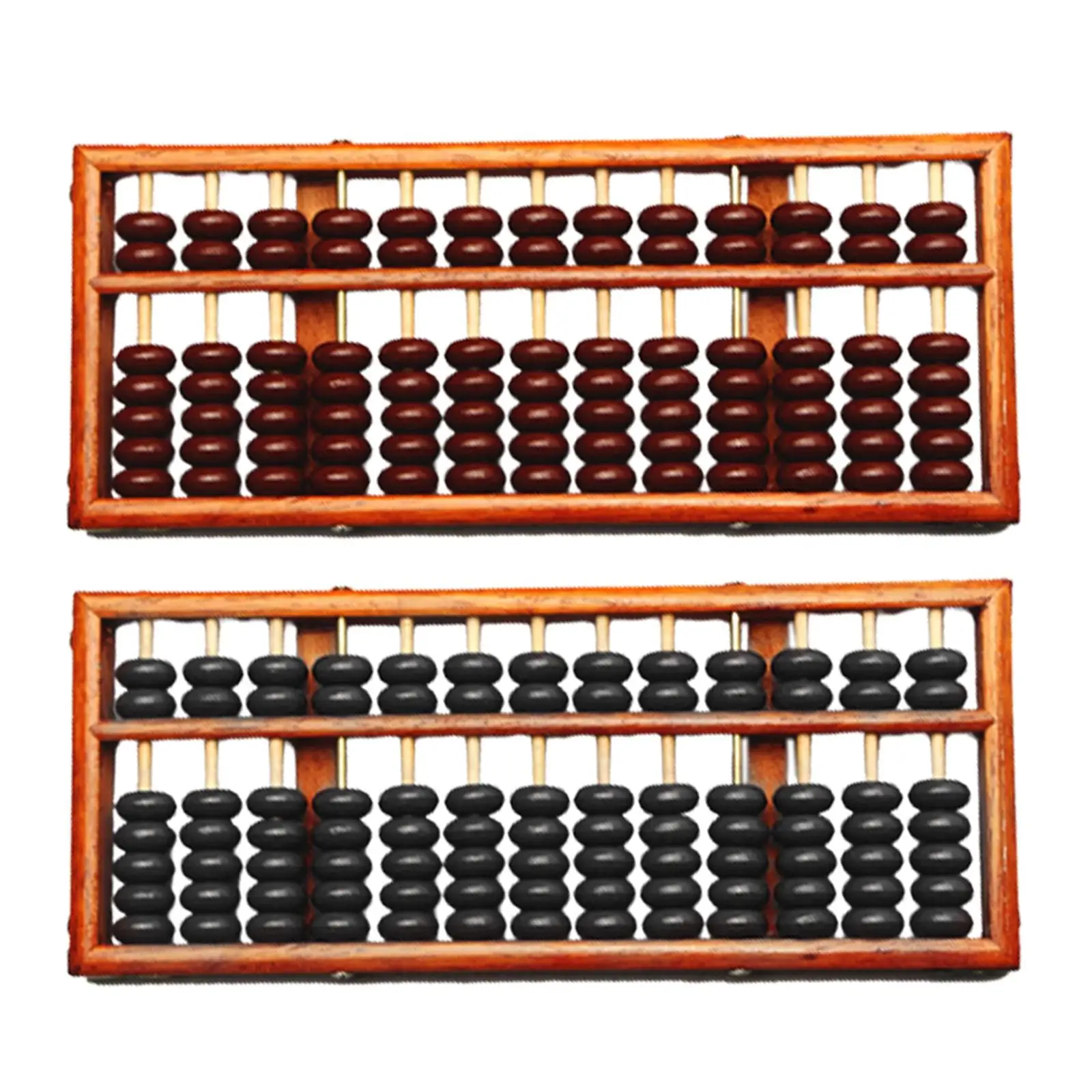 

Vintage 13 Column Wood Abacus Chinese Calculator Ancient Style 11x4.7x0.8inch