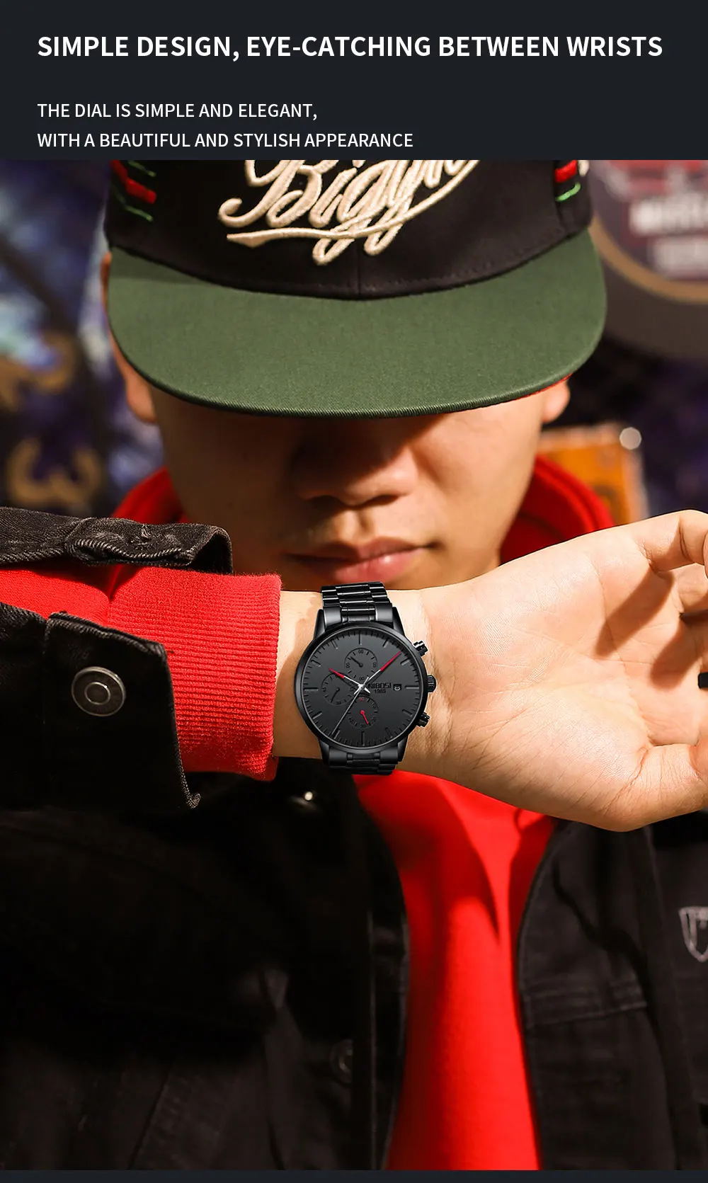 Waterproof Watch Quartz 2588 Nibosi