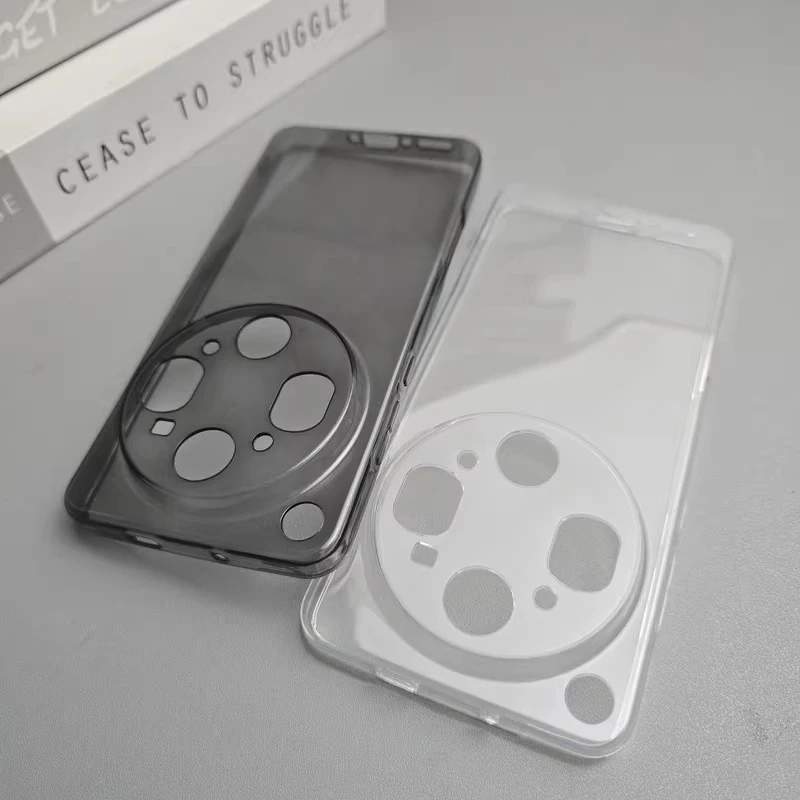 Clear TPU Soft Minimalist Dustproof Protective Phone Back Cover - Simple Shell