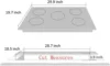 30 Inch LPG/NG Gas Cooktop Dual Fuel 5 Sealed Brass Burner Stainless Steel Hob 110V AC pulse Ignition Stainless Steel 4