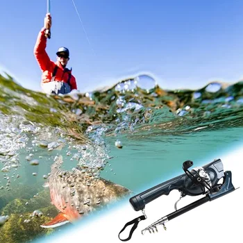 Folding Fishing Rod Telescopic Fishing Pole with Reel Line Spinning Rod Carbon Fiber for Outdoor Fishing Gifts for Men 4