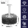 50mm Steel Wire Wheel Brush 1/4" Shank Dremel Rotary Tool for Mini Drill Dremel Metal Rust Removal Polishing 1/2/5Pcs 2