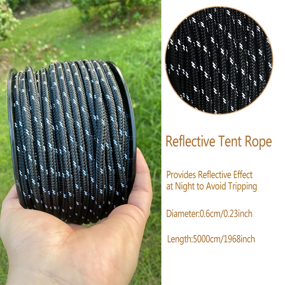 Enhanced Reflective Outdoor Tactical Rope for Survival and Adventure
